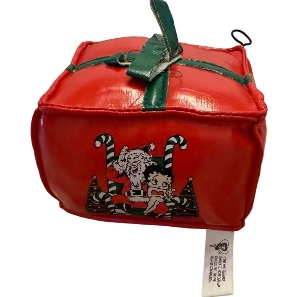 Betty Boop Christmas Ornament 4x4 Vinyl Red